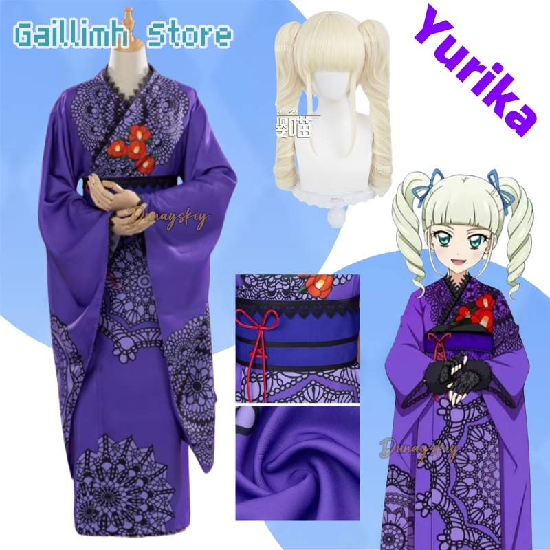 Cosplay Prop Pattern - Aikatsu! Yurika Toudou Yukata Kimono Cosplay