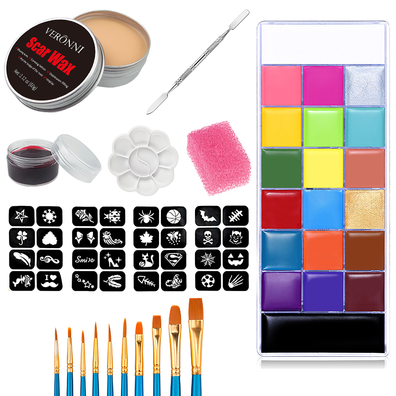 Body Paint Sfx - SFX Makeup Kit 20 Colors Face