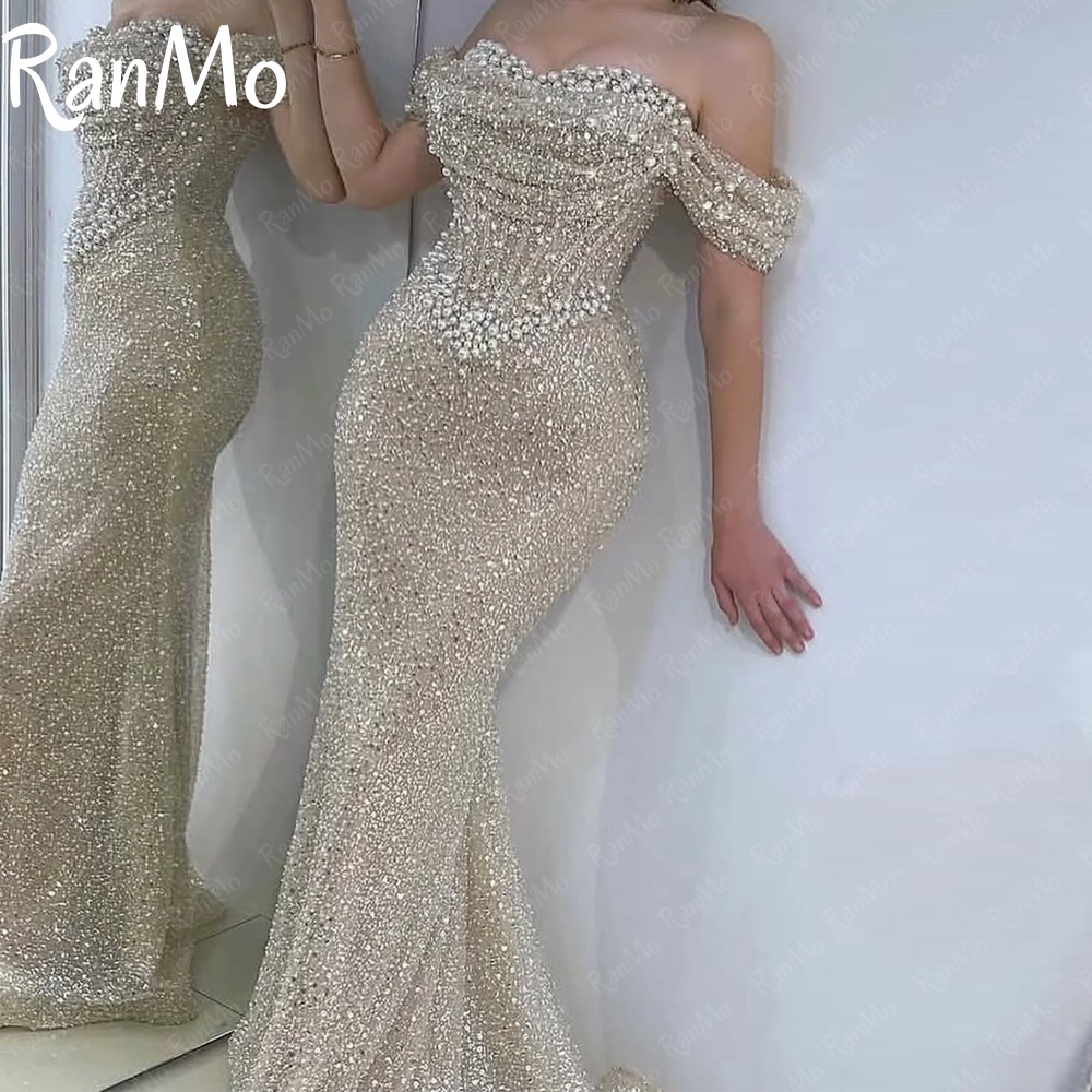 Briar Cosplay Prop - Ranmo Off Shoulder Evening Dresses Glitter