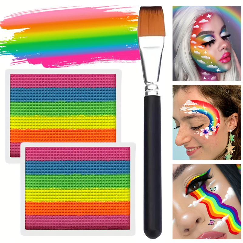 Body Paint Sfx - Rainbow Face and Body Paint Set-2pcs