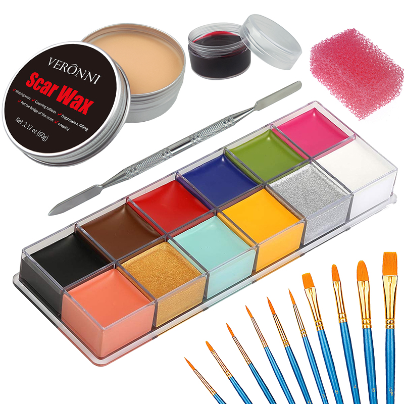 Body Paint Sfx - SFX Makeup Kit 12 Color Face