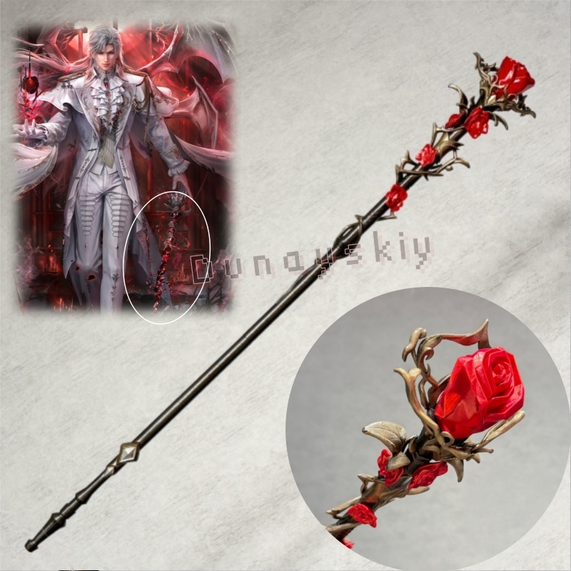 Cosplay Prop 3D Print Settings - Sylus Staff Silver Wing Demon Red
