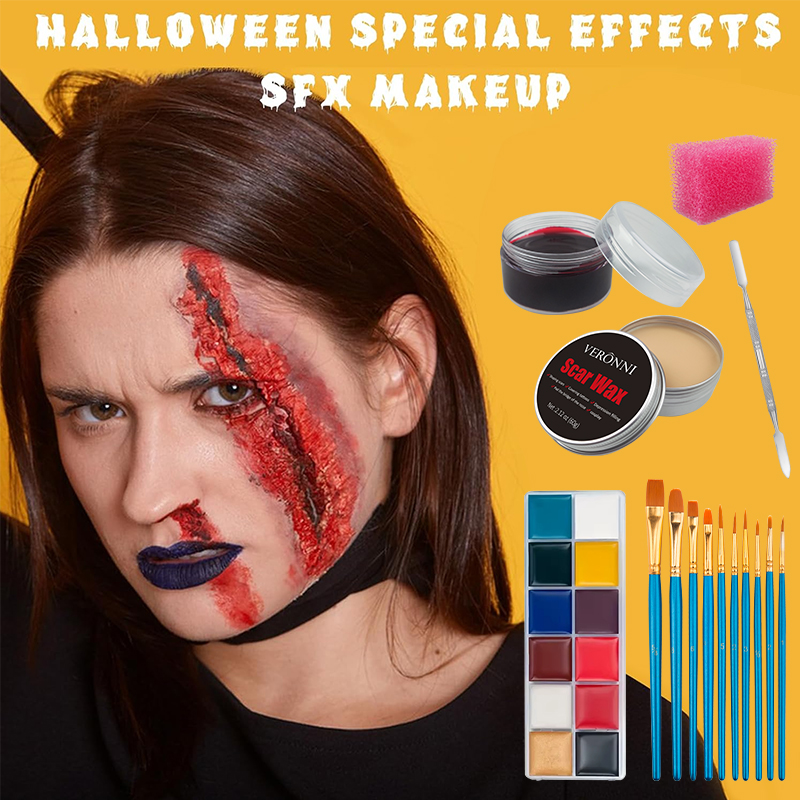 Body Paint Sfx - SFX Makeup Kit,12 Colors Face Body