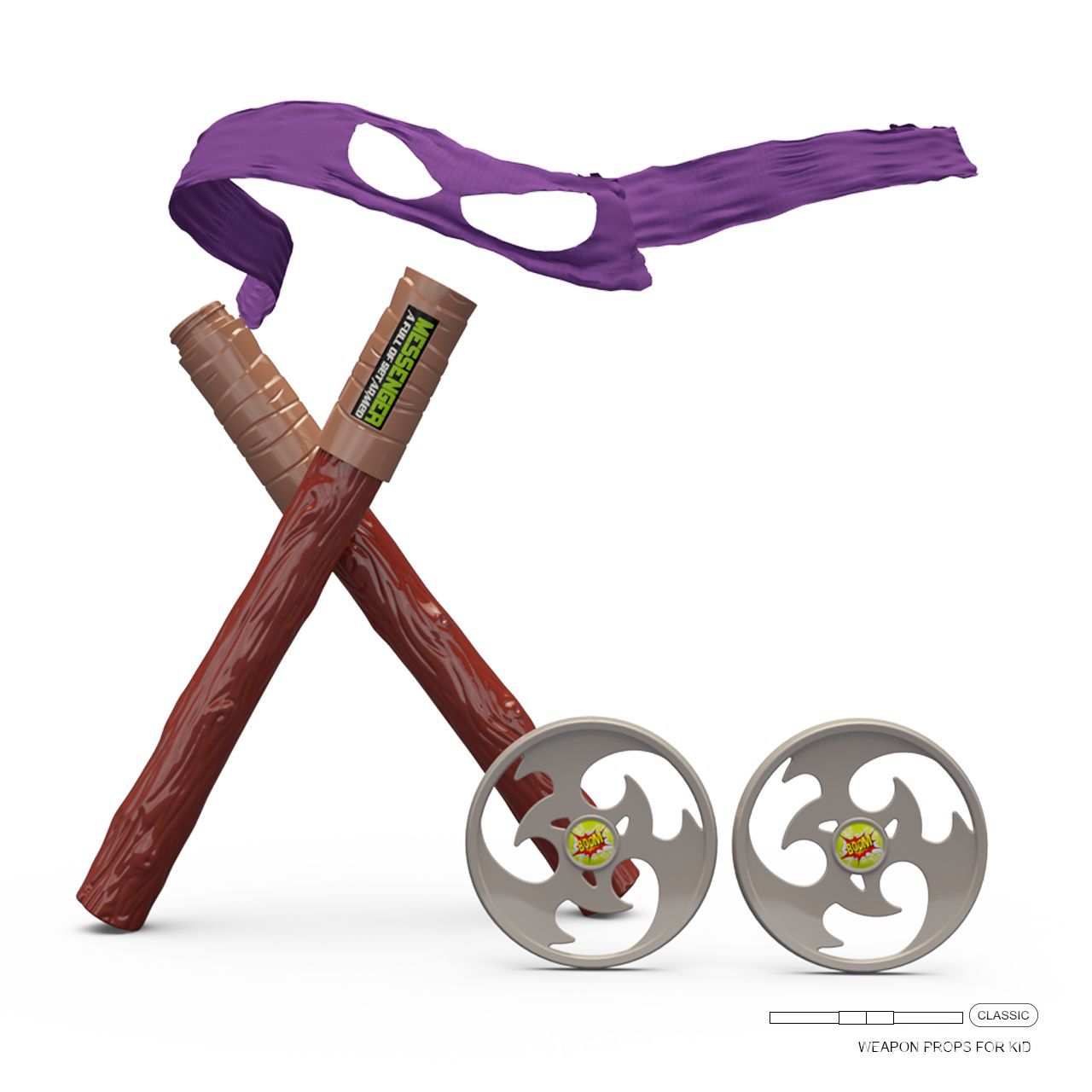 Teenage Ninja Turtles Eye Mask - Cosplay Prop Knife recension och pris