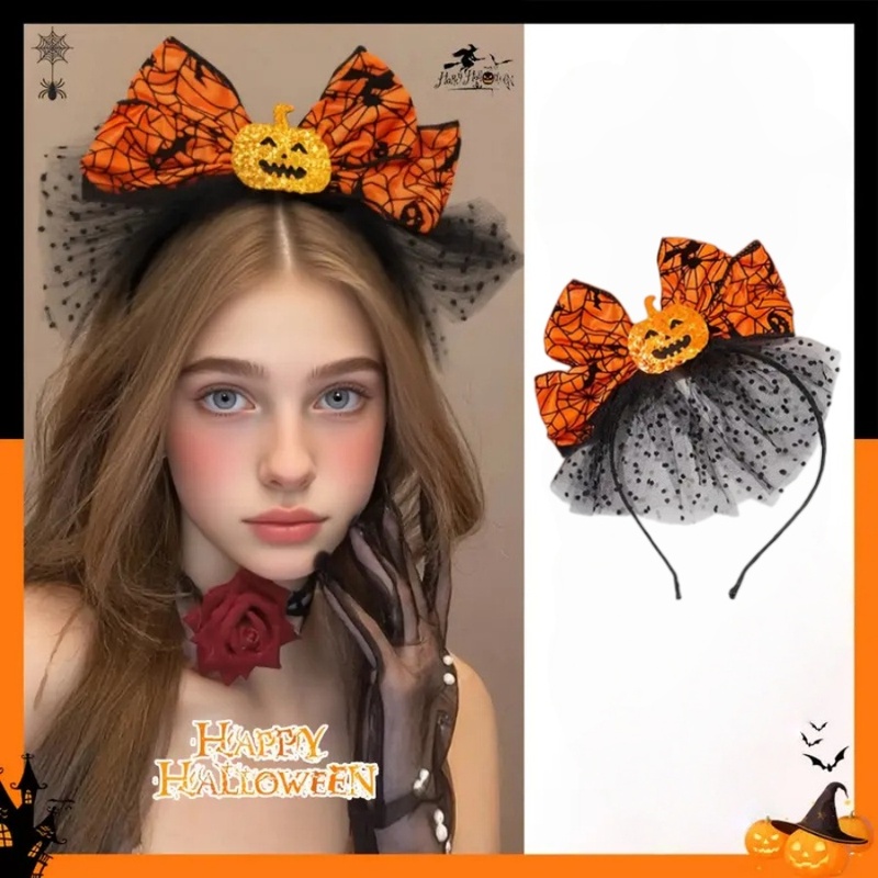 1pc Halloween Pumpkin Bow Head - Cosplay Bat Prop recension och pris