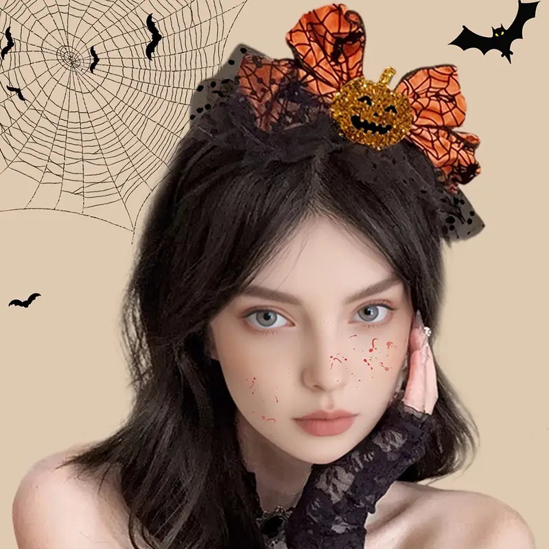 1pc Halloween Pumpkin Bow Head - Cosplay Bat Prop recension och pris