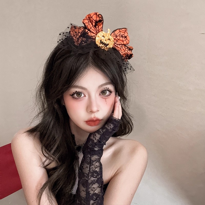 1pc Halloween Pumpkin Bow Head - Cosplay Bat Prop recension och pris