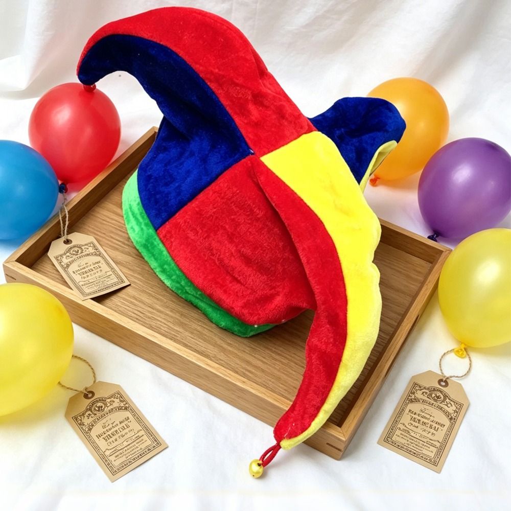 Cap Prop Multicolor Clown Hat  - Cosplay Prop Pattern recension och pris