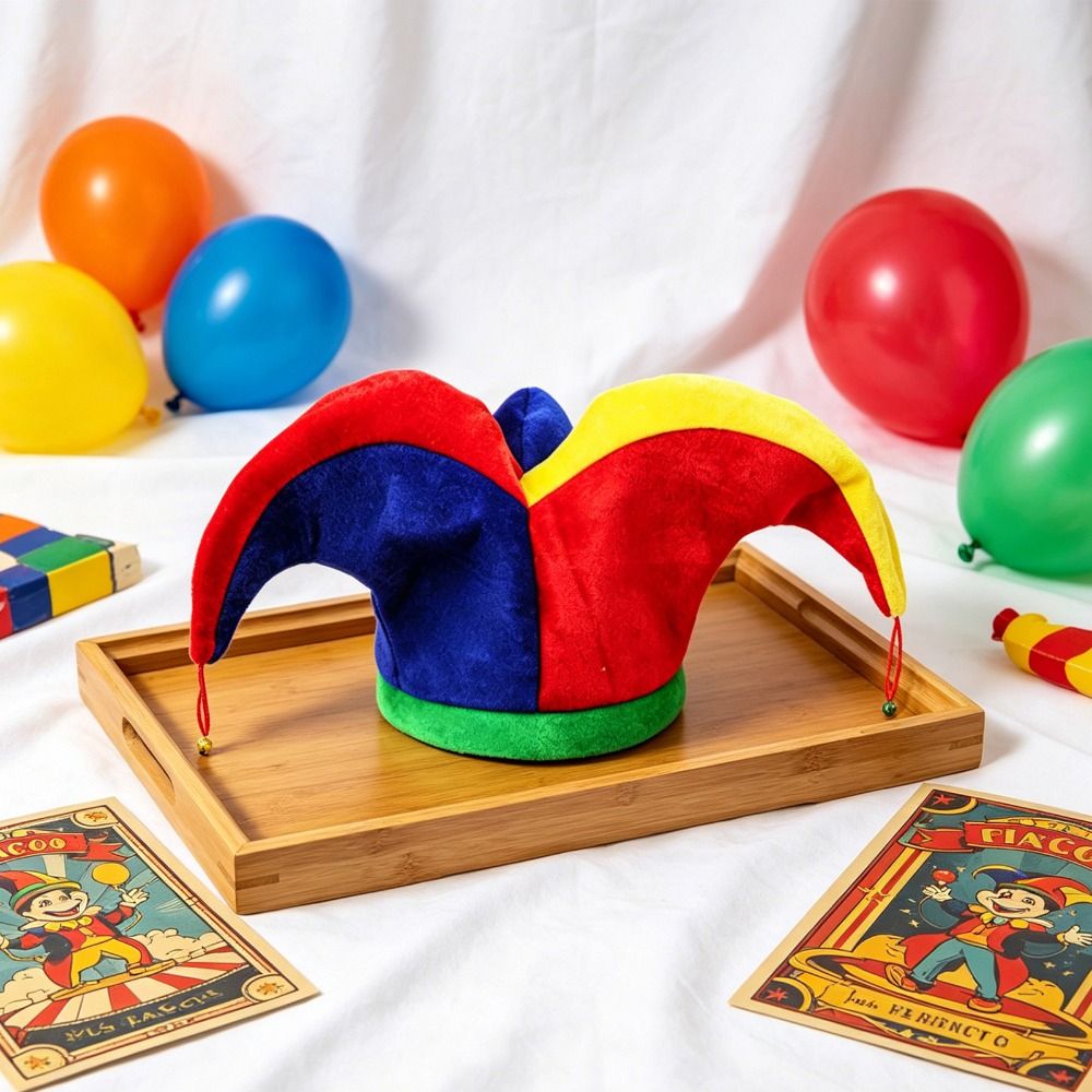 Cap Prop Multicolor Clown Hat  - Cosplay Prop Pattern recension och pris