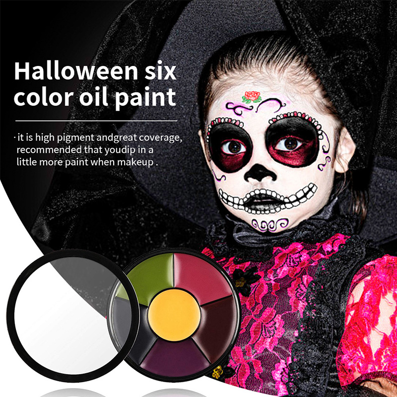 6 Color Oil Face Paint palette - Body Paint Sfx recension och pris