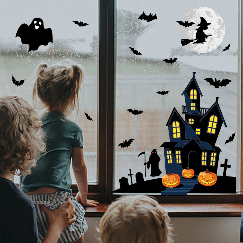 Ghost Bat Witch Window Sticker - Cosplay Bat Prop recension och pris