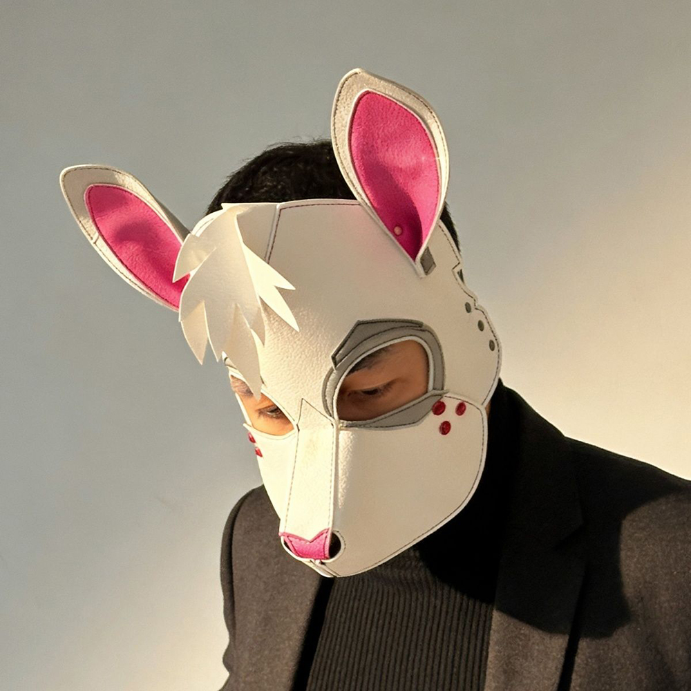 Punk Rabbit Mask White Bunny P - Cosplay Prop Pattern recension och pris