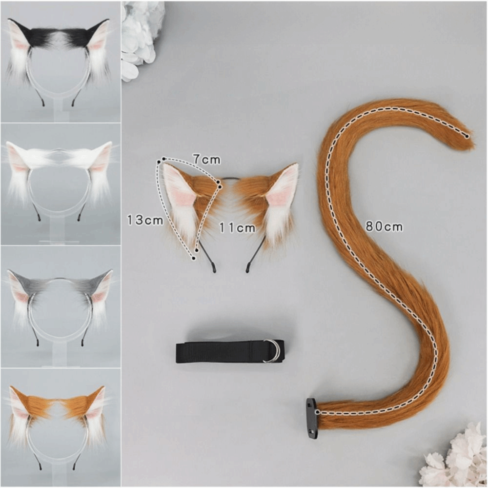 New Realistic Cat Ear Headband - Cosplay Prop Kit recension och pris