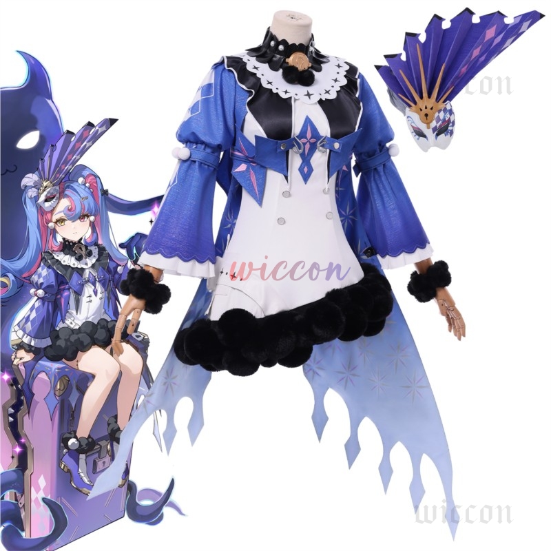 Roccia Cosplay Costume Wig Dre - Cosplay Floating Prop recension och pris