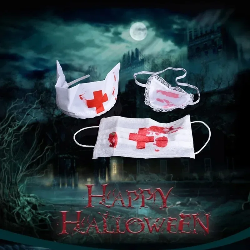 3pcs/Set Halloween Bloody Nurs - Cosplay Prop Kit recension och pris