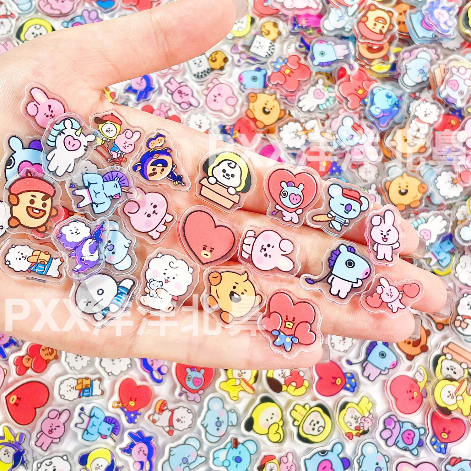 100pcs BT21 BTS single-layer 2 - Cosplay Material For Prop recension och pris
