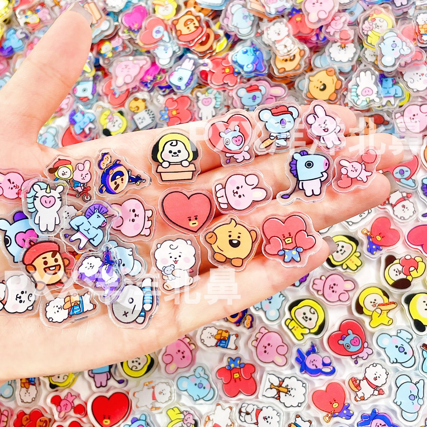 100pcs BT21 BTS single-layer 2 - Cosplay Material For Prop recension och pris