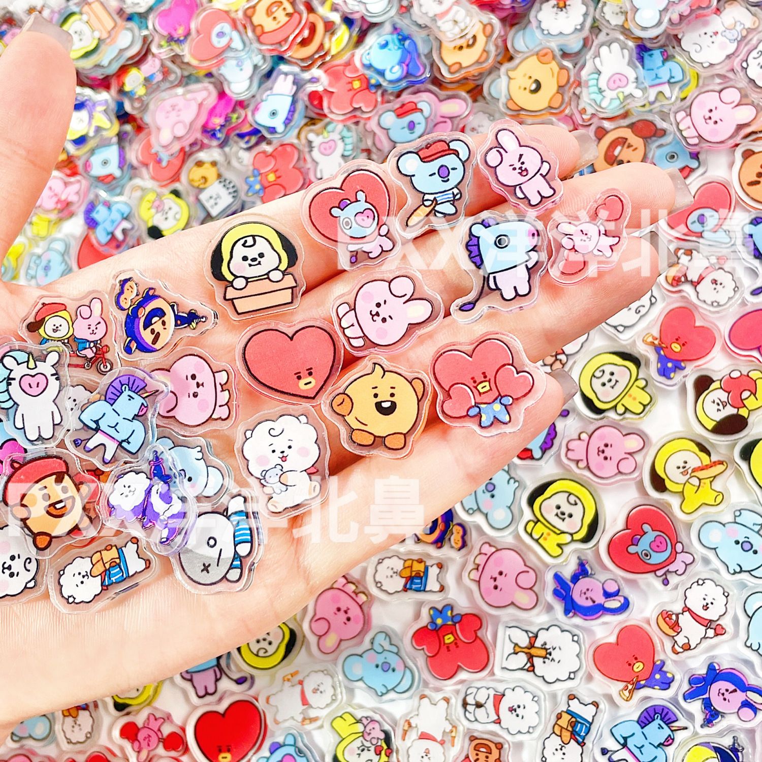 100pcs BT21 BTS single-layer 2 - Cosplay Material For Prop recension och pris