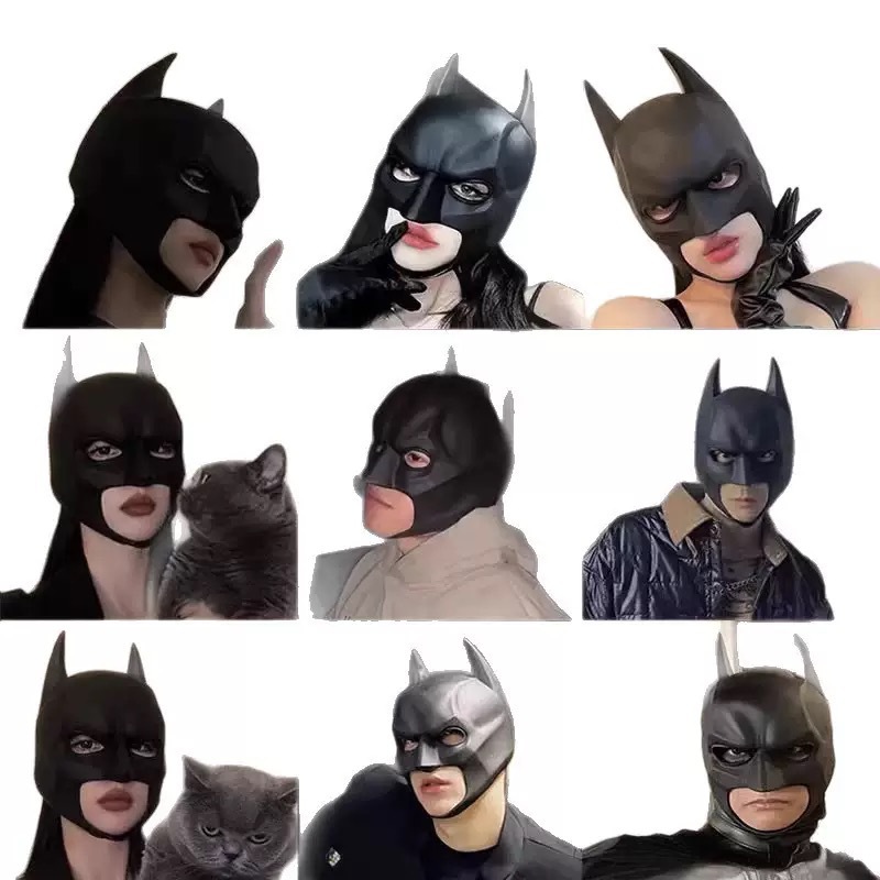 Men's and Women's Latex Mask H - Cosplay Bat Prop recension och pris