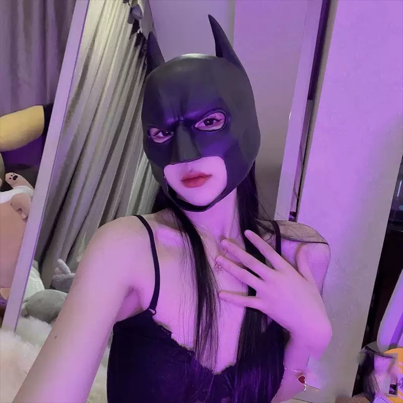 Men's and Women's Latex Mask H - Cosplay Bat Prop recension och pris